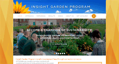 Desktop Screenshot of insightgardenprogram.org